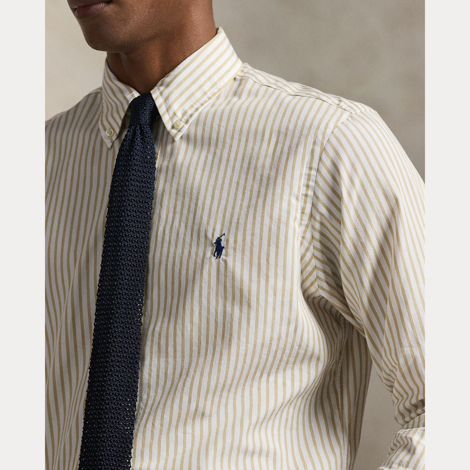 Camicia a righe in tessuto broadcloth