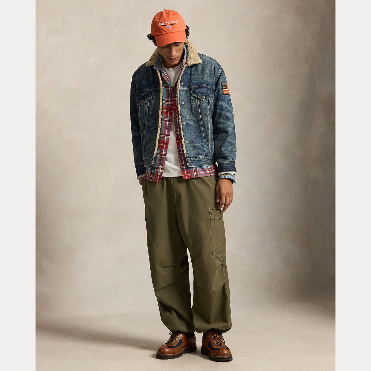GIACCA DA CAMIONISTA IN JEANS FODERATA IN PILE