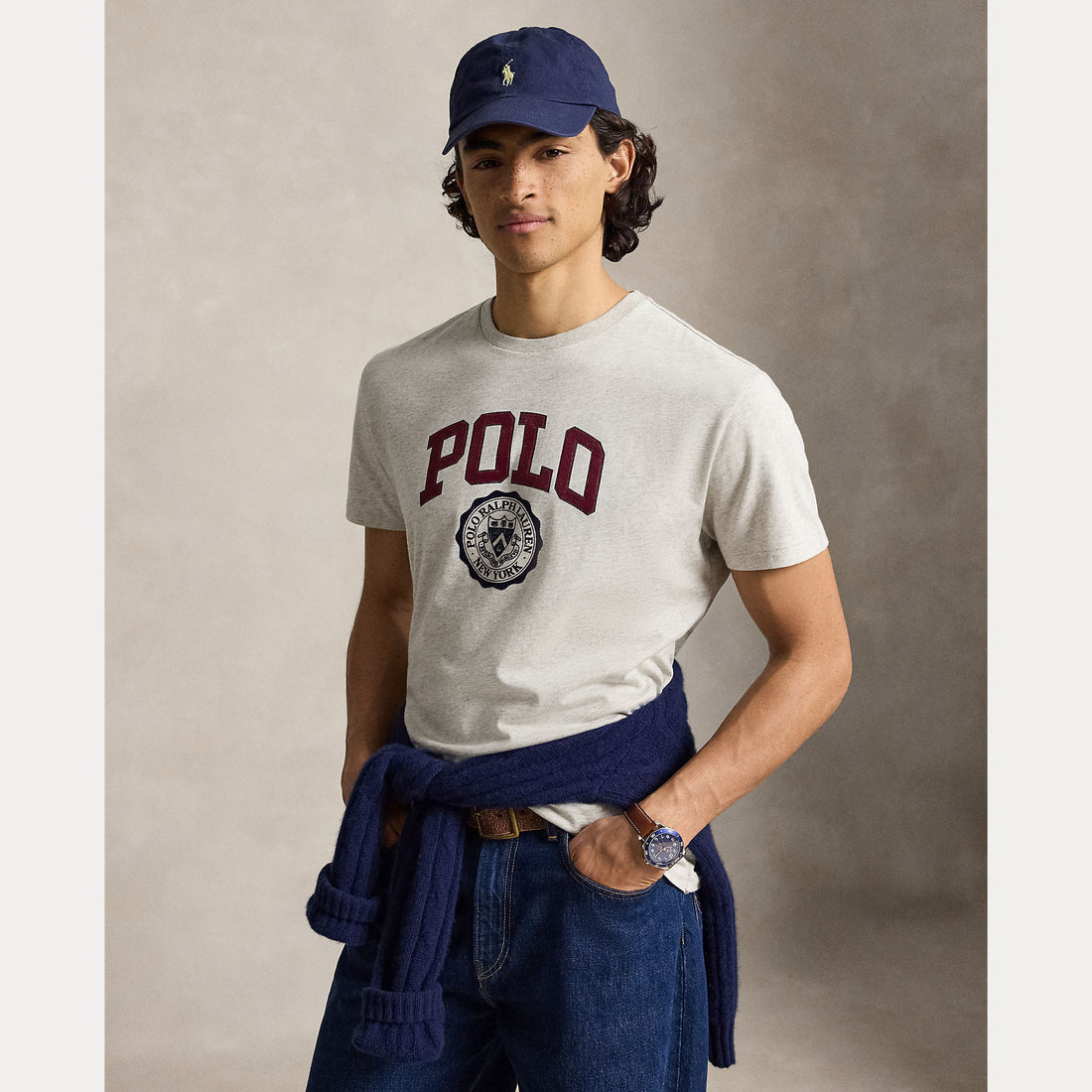 T-SHIRT CON LOGO, VESTIBILITÀ SLIM FIT PERSONALIZZATA