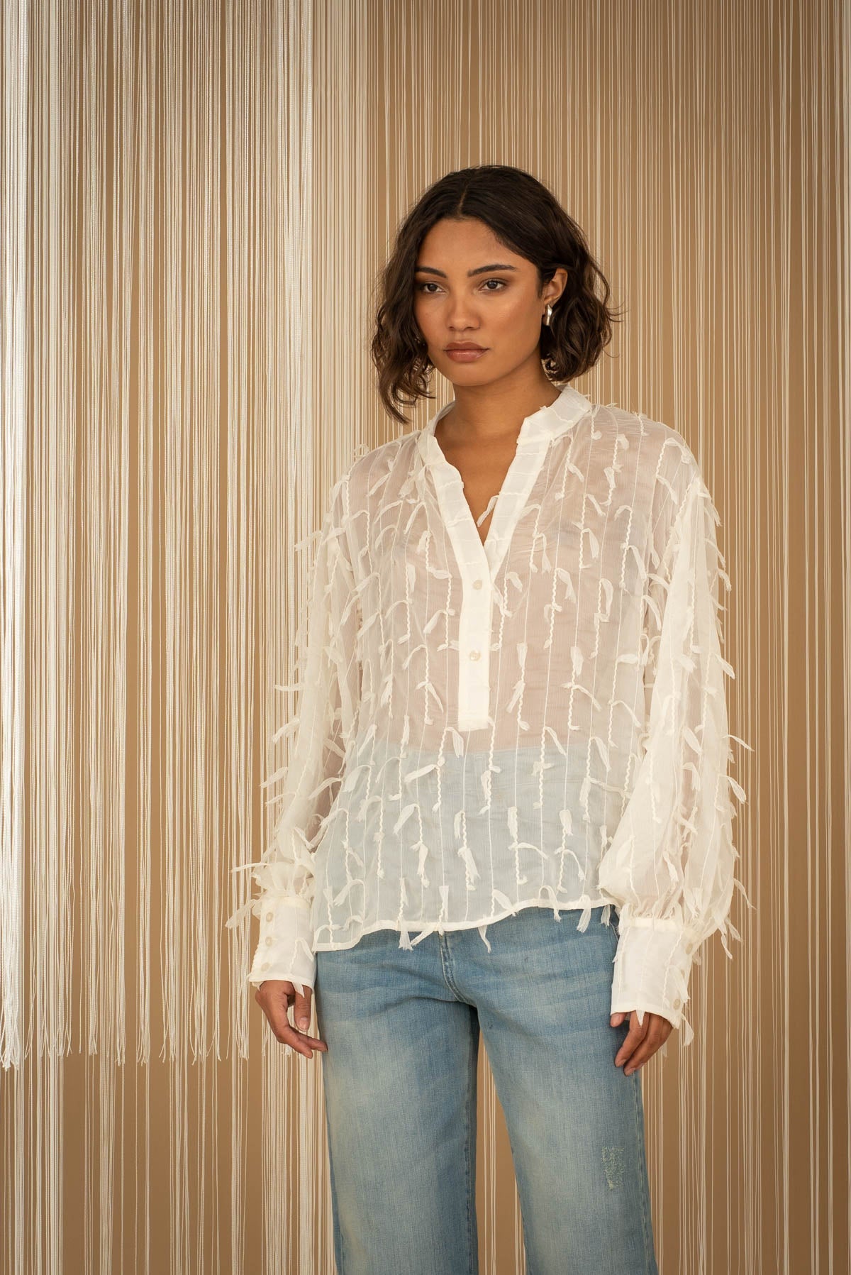 Camicia bianca morbida