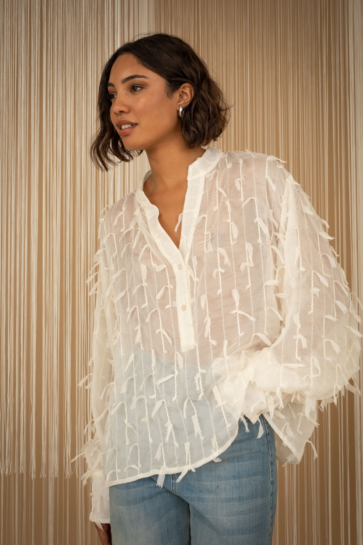 Camicia bianca morbida