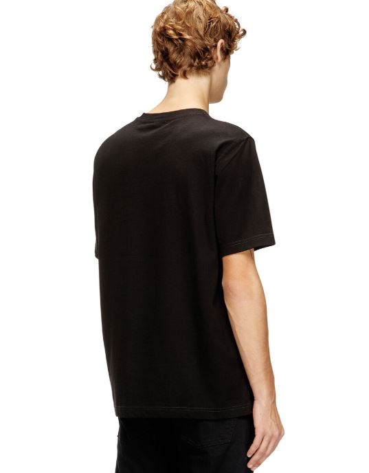 T-shirt in cotone leggero con logo sbiadito