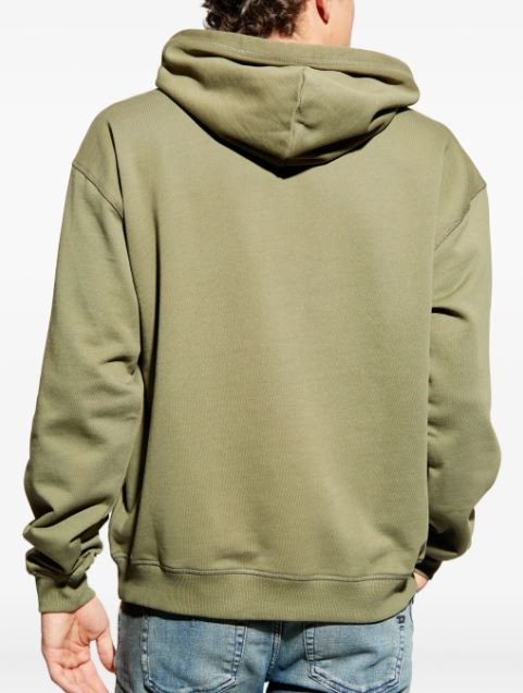 Hoodie oversize con logo metallico