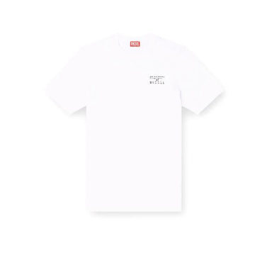 T-shirt regular in cotone con stampa a rilievo