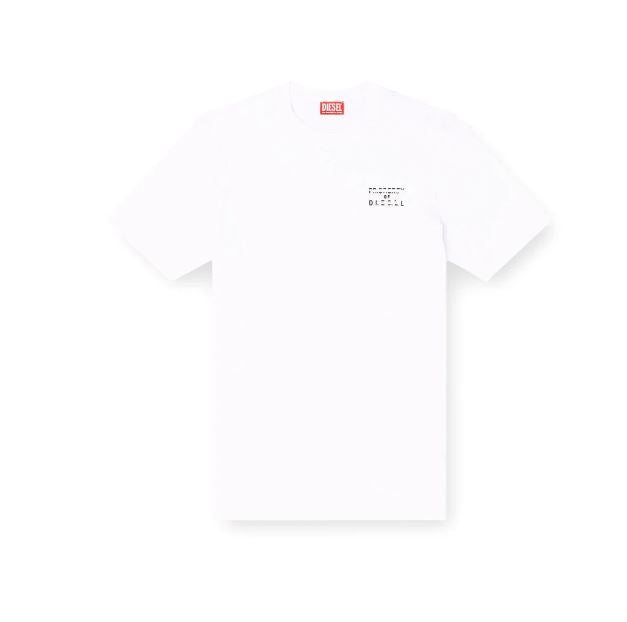 T-shirt regular in cotone con stampa a rilievo