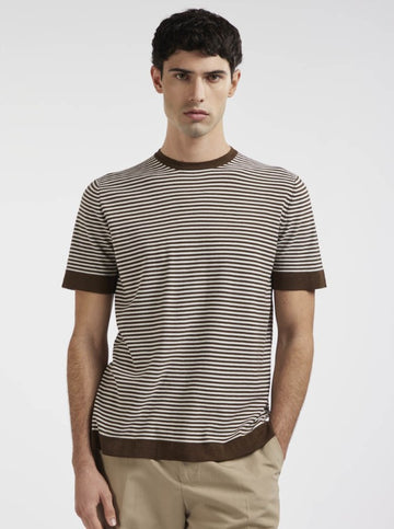 Maglia girocollo a righe