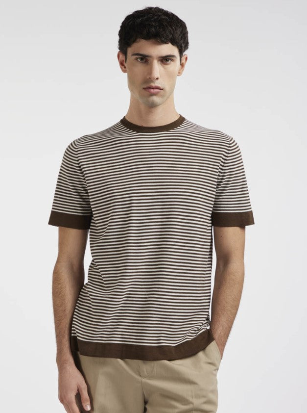 Maglia girocollo a righe