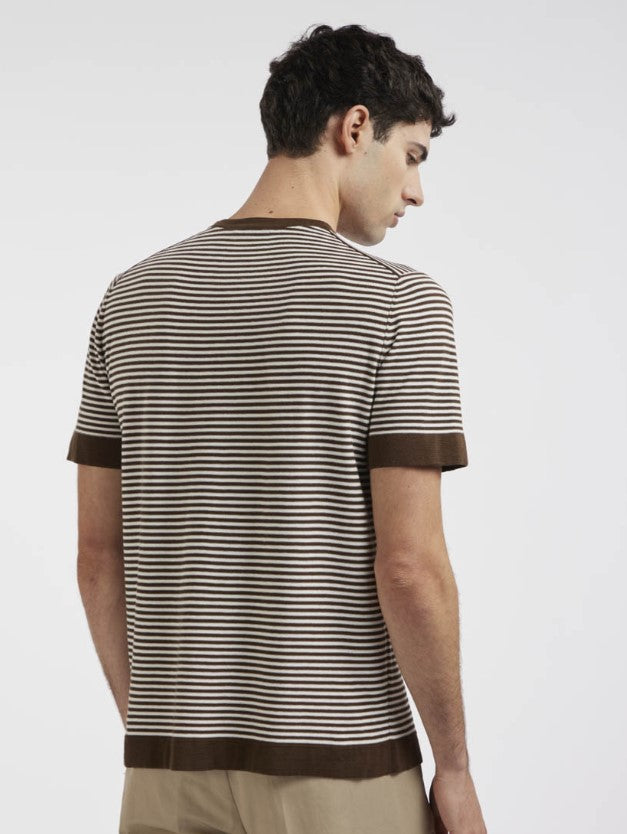 Maglia girocollo a righe