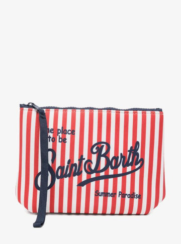 MC2 Saint Barth
pochette Aline a righe rosse bianche
