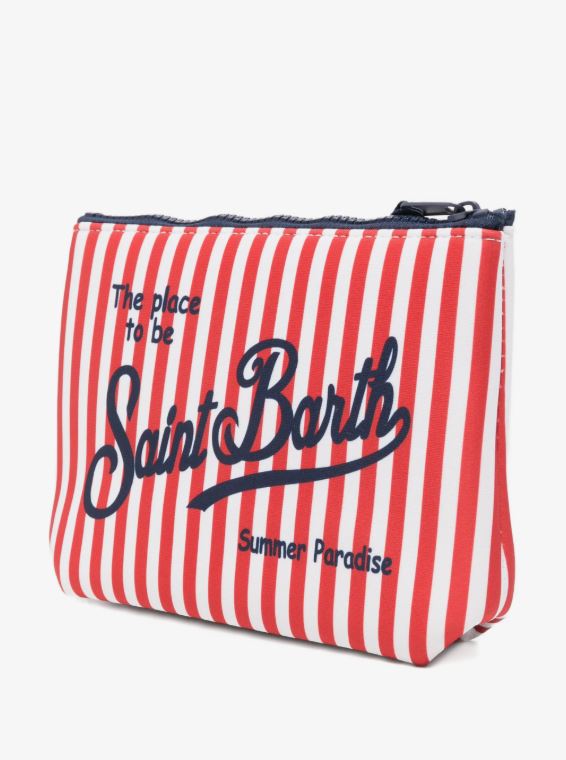 MC2 Saint Barth
pochette Aline a righe rosse bianche