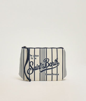 MC2 SAINT BARTH Pochette Aline in scuba righe relaxed