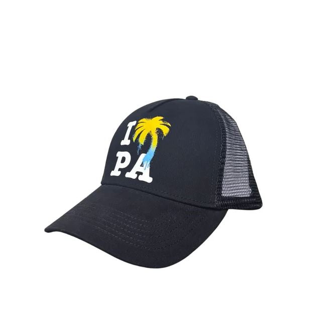 Palm Angels Cappello Nero Logo Palma
