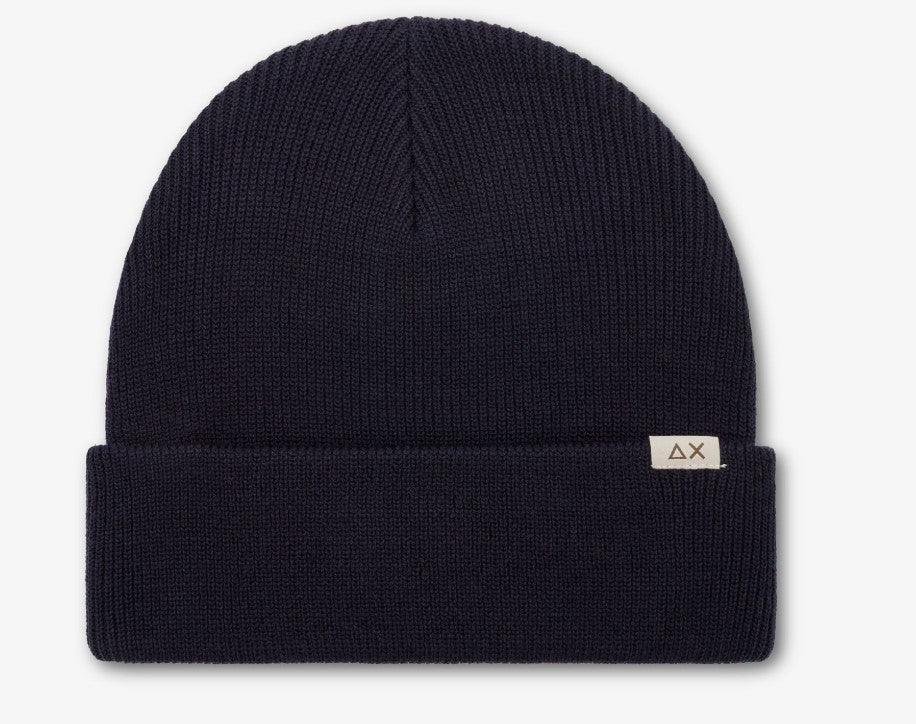 Berretto beanie in misto lana a costine