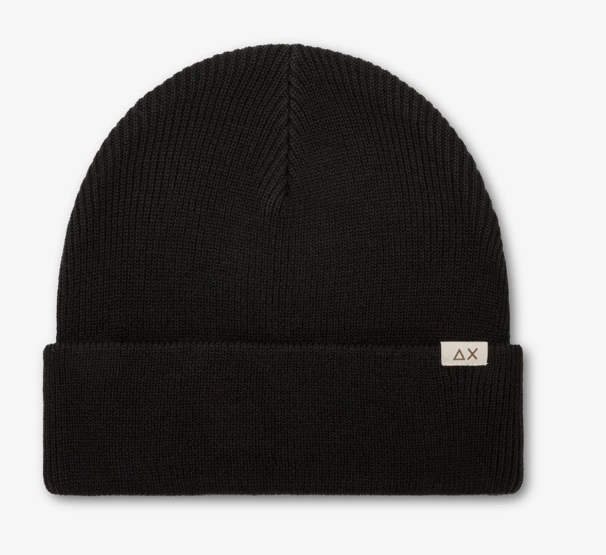 Berretto beanie in misto lana a costine