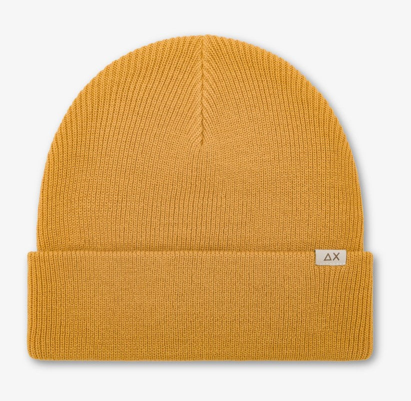 Berretto beanie in misto lana a costine