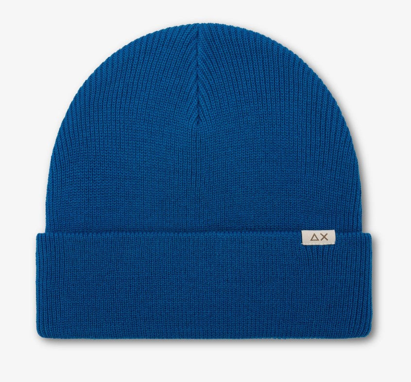 Berretto beanie in misto lana a costine