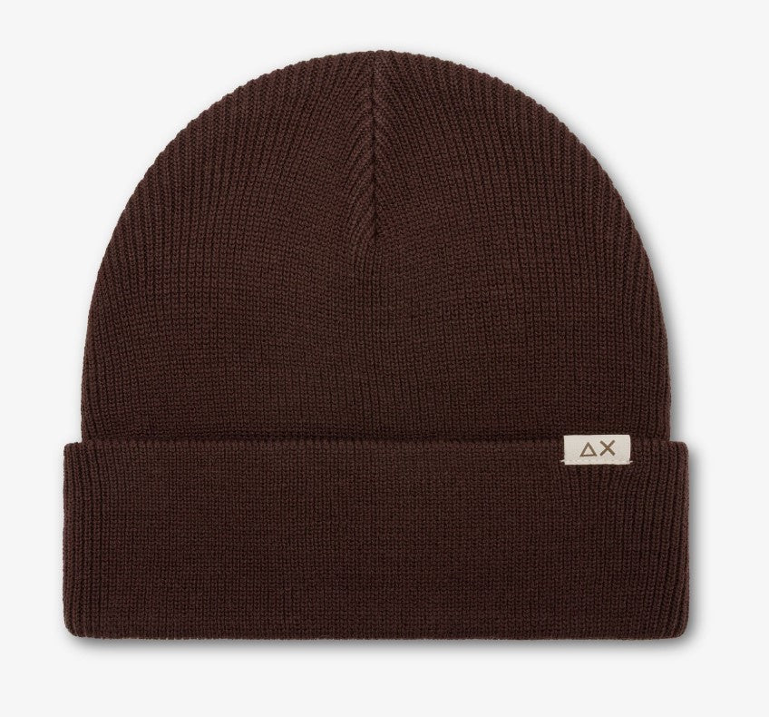 Berretto beanie in misto lana a costine