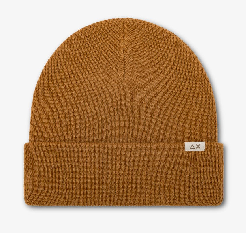 Berretto beanie in misto lana a costine
