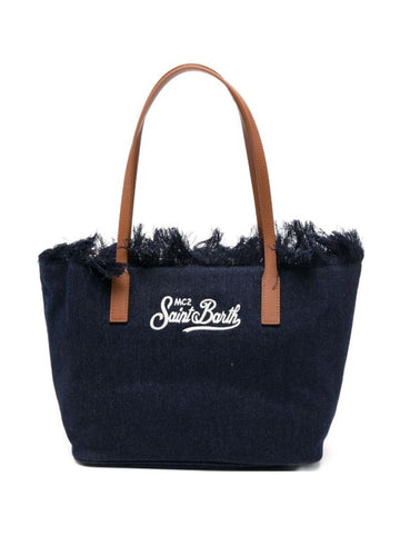 MC2 SAINT BARTH
Borsa donna City Bag Frange blu denim
