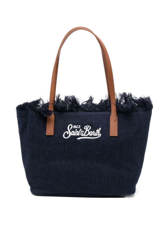 MC2 SAINT BARTH
Borsa donna City Bag Frange blu denim