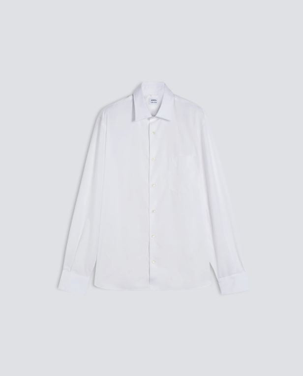 CAMICIA CLASSICA IN COTONE CON TASCHINO