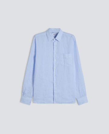 CAMICIA IN LINO LEGGERO CON TASCHINO