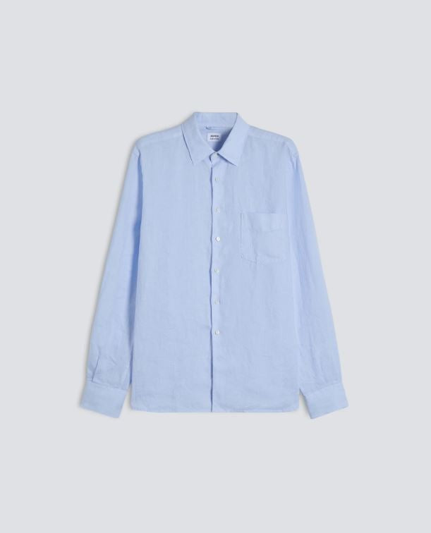 CAMICIA IN LINO LEGGERO CON TASCHINO
