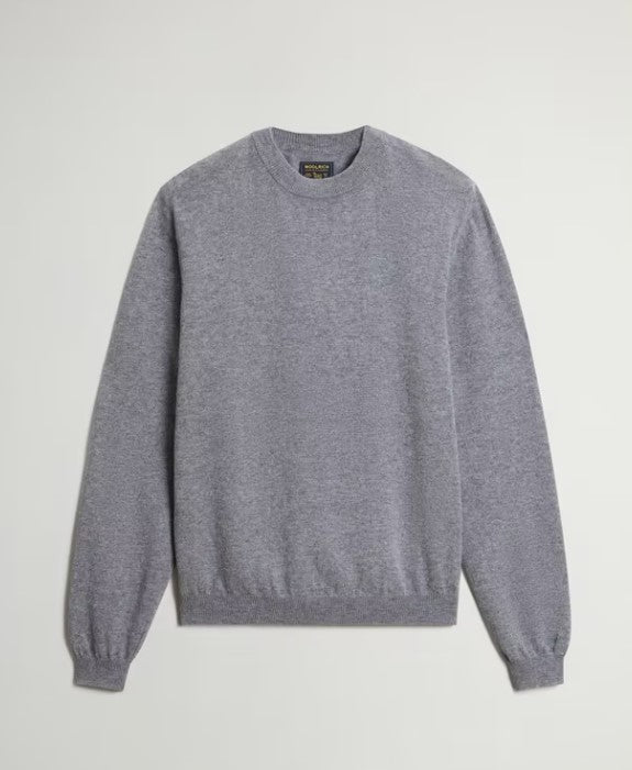 Maglione girocollo in pura lana vergine