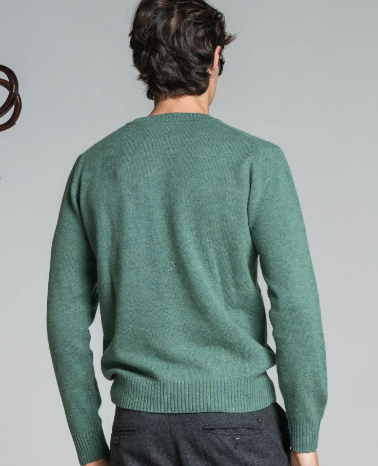 Maglione uomo girocollo 80% LANA