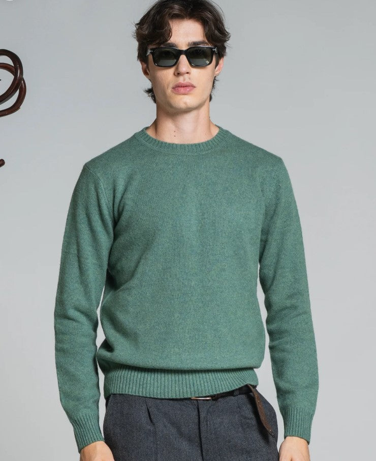 Maglione uomo girocollo 80% LANA