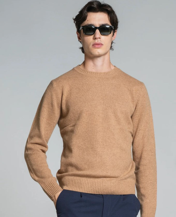 Maglione uomo girocollo 80% LANA