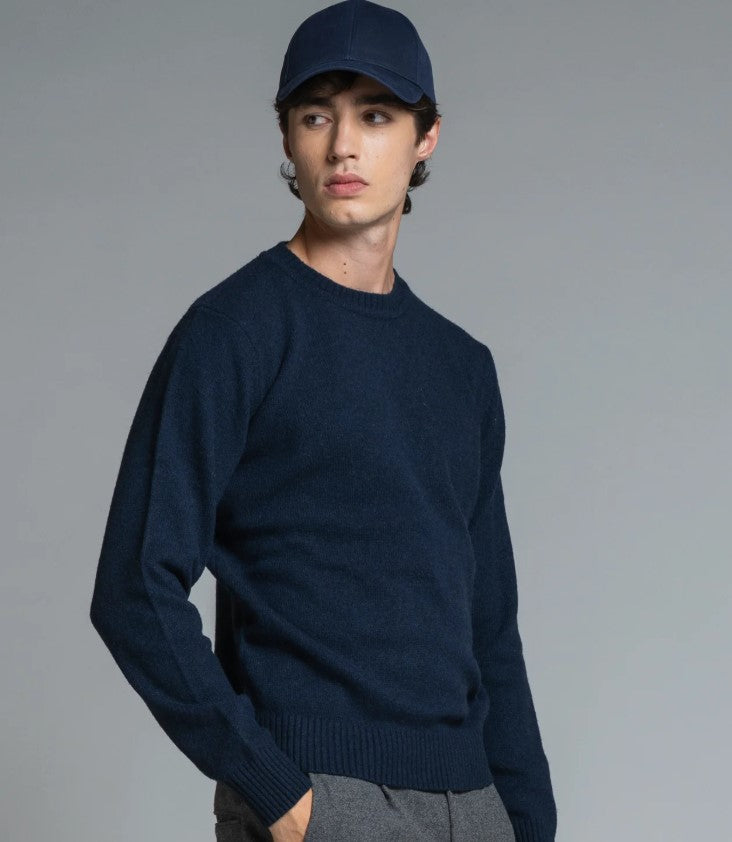 Maglione uomo girocollo 80% LANA