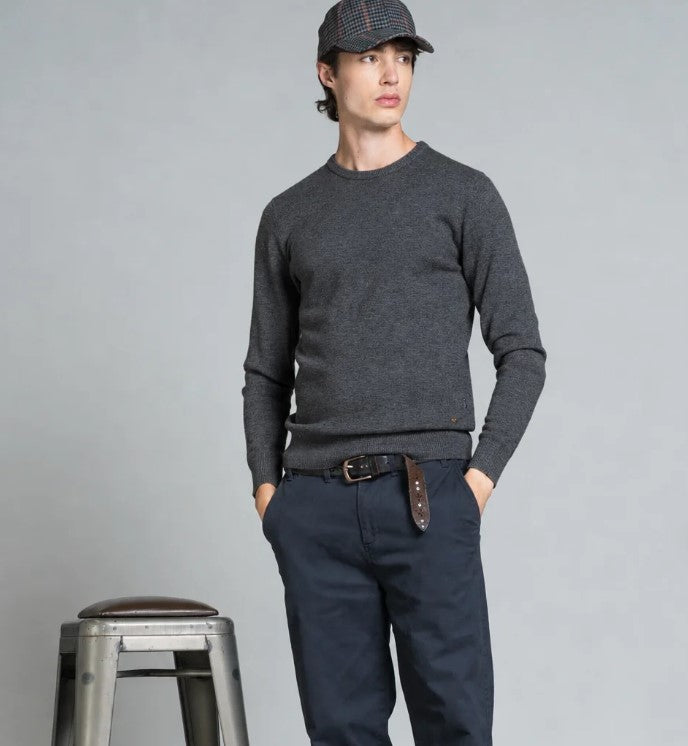 Maglione uomo girocollo 80% LANA