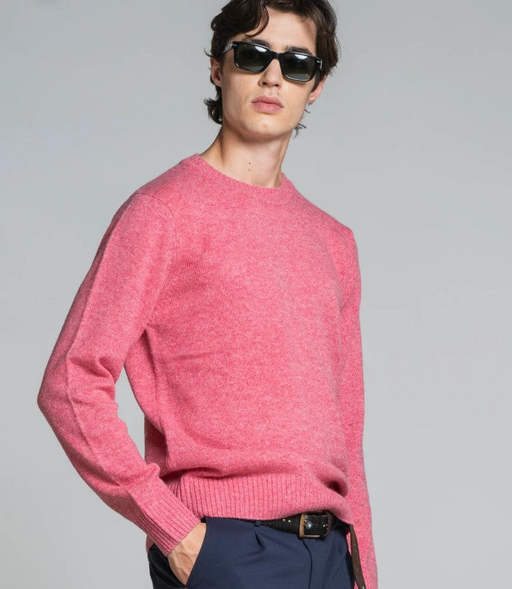Maglione uomo girocollo 80% LANA