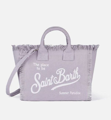 Borsa Colette in canvas di cotone lilla