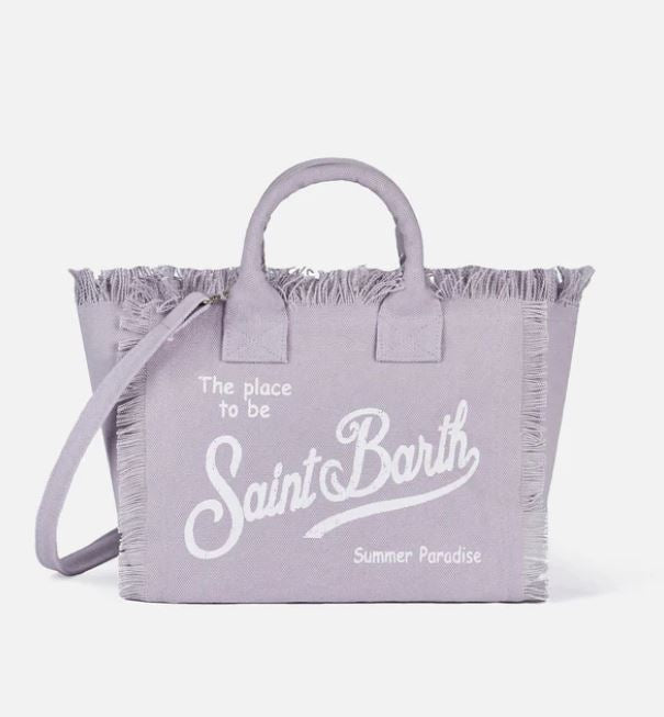 Borsa Colette in canvas di cotone lilla