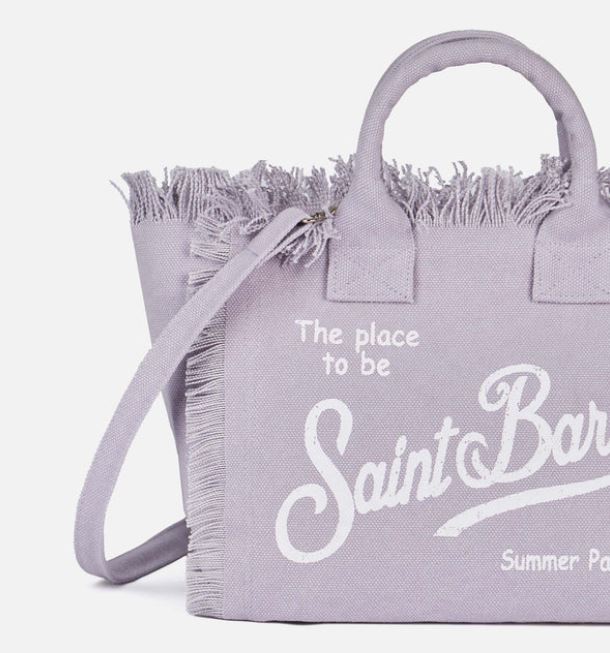 Borsa Colette in canvas di cotone lilla