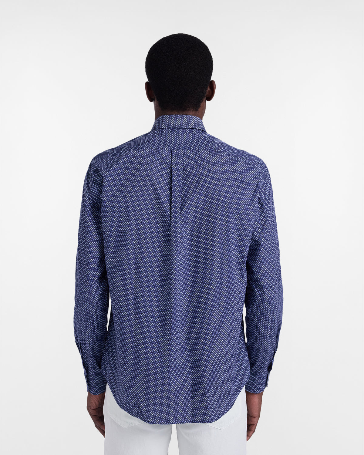 Camicia micro stampa regular fit