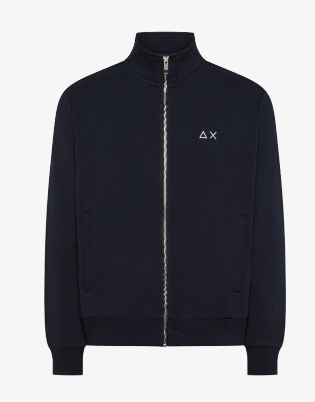 Felpa in cotone con zip