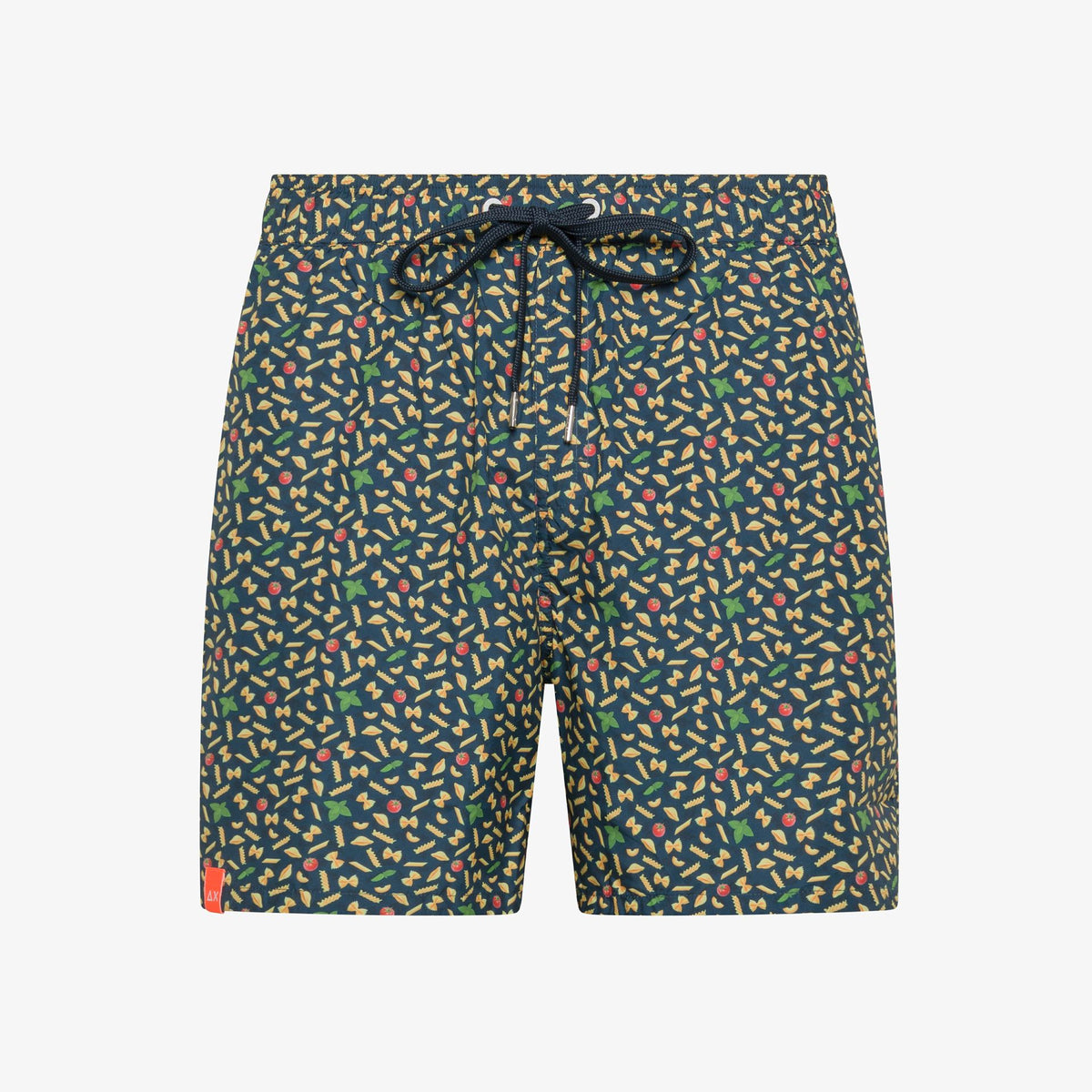 Shorts mare con stampa pasta
