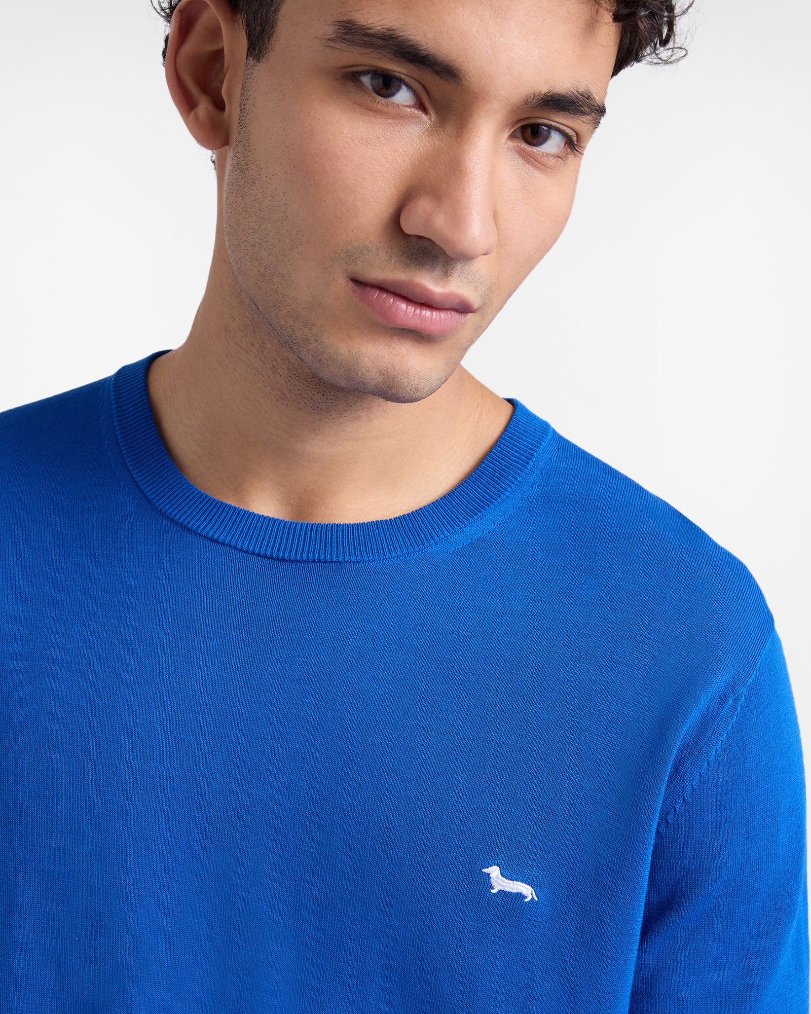 Pullover girocollo in cotone