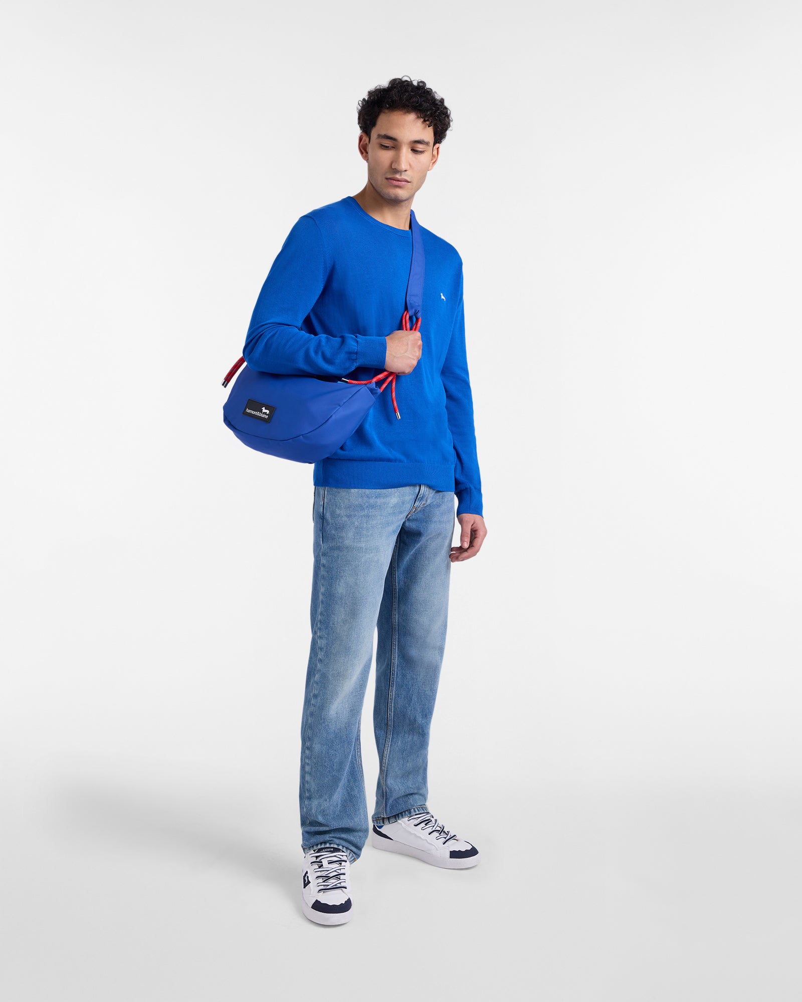 Pullover girocollo in cotone