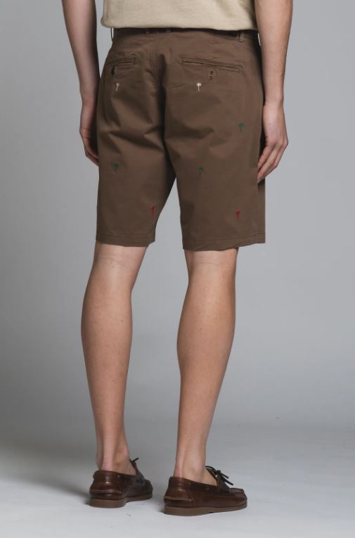 REY TROPIC CHINO SHORT RICAMO PALME
