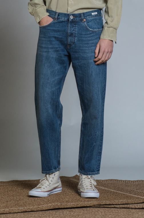 HIRO CHINO LONG JAPAN CROP 5 PKT IN DENIM