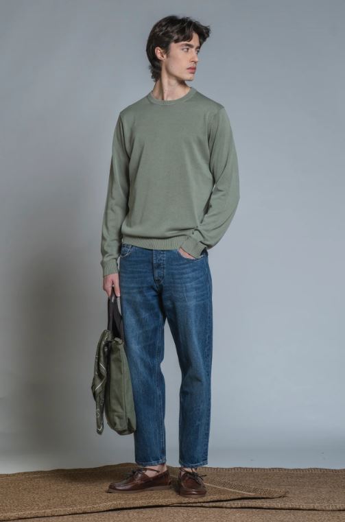 HIRO CHINO LONG JAPAN CROP 5 PKT IN DENIM