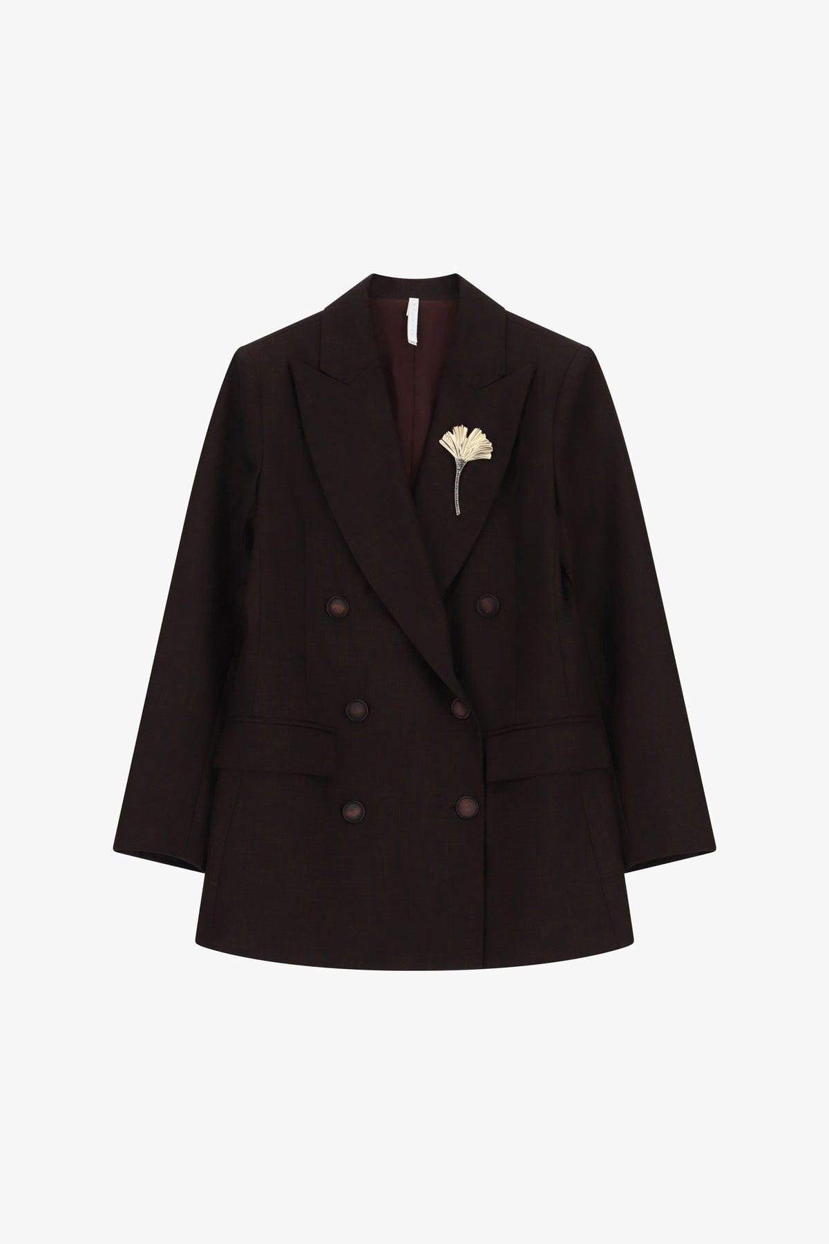 Blazer doppiopetto stampa micro check