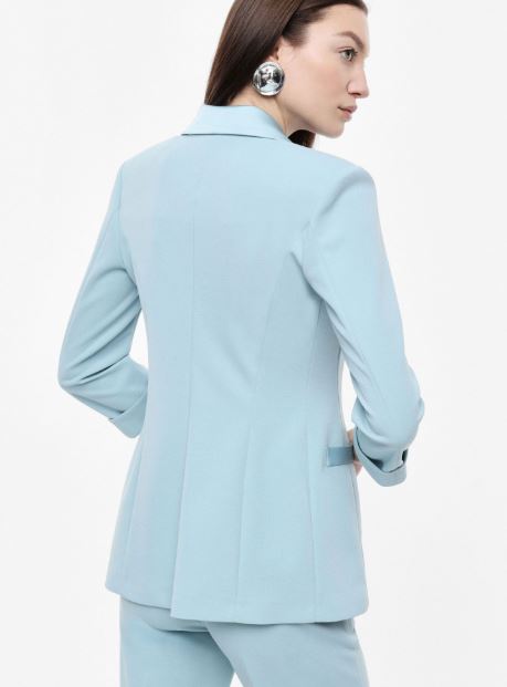 Blazer doppiopetto con maniche tre quarti