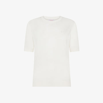 T-shirt girocollo in maglia