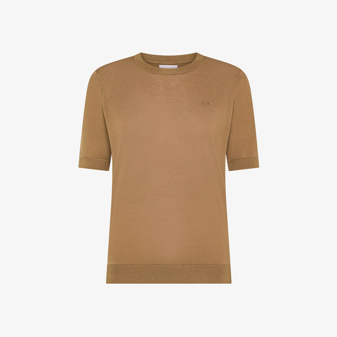 T-shirt girocollo in maglia