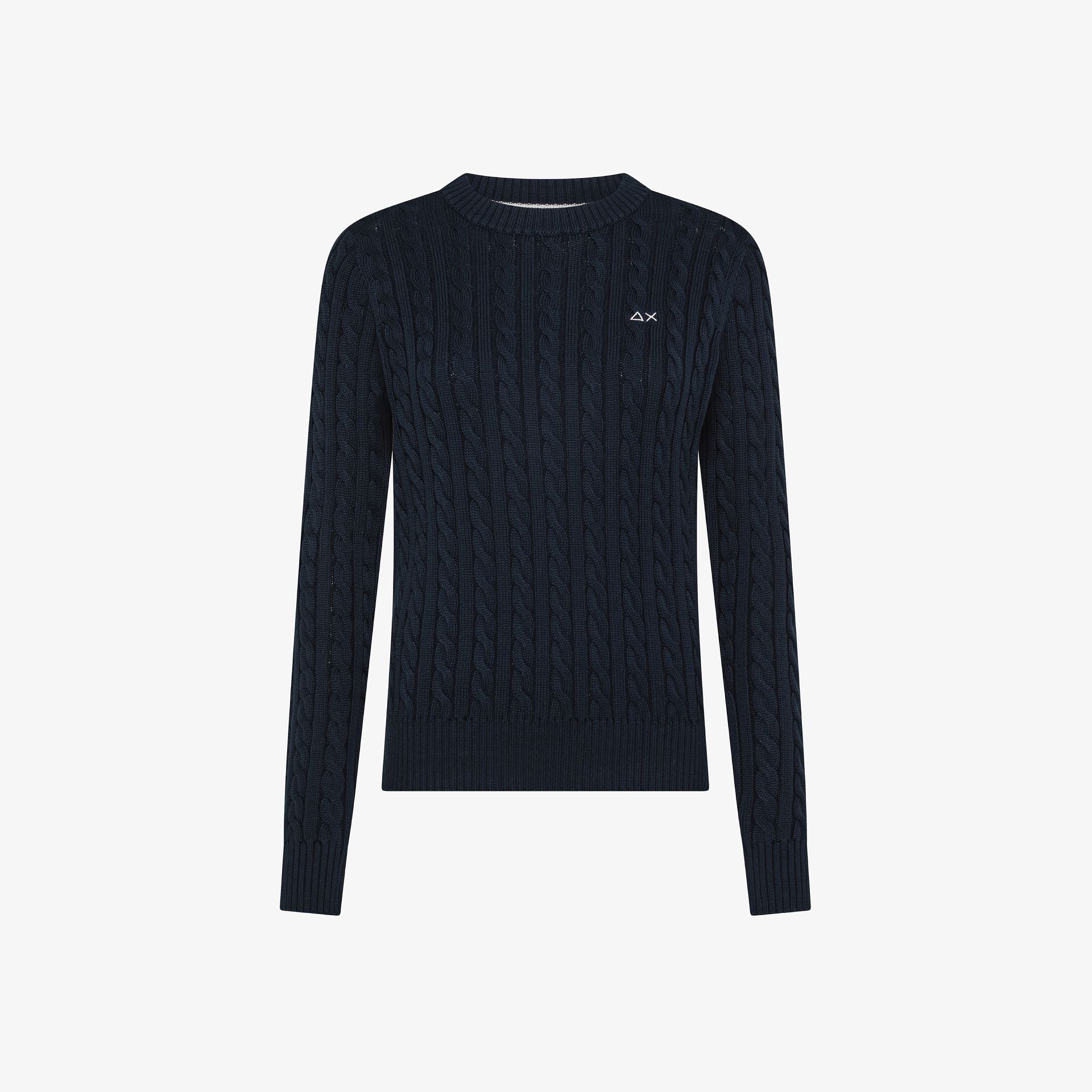 Maglia in cotone a trecce